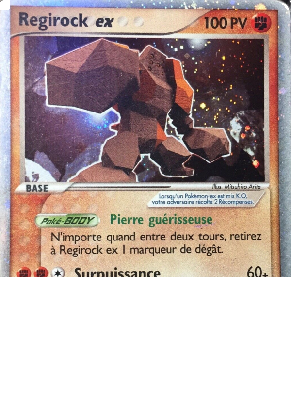 Regirock ex card