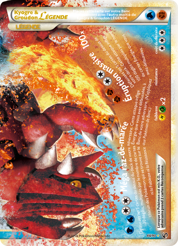 Kyogre & Groudon LÉGENDE card