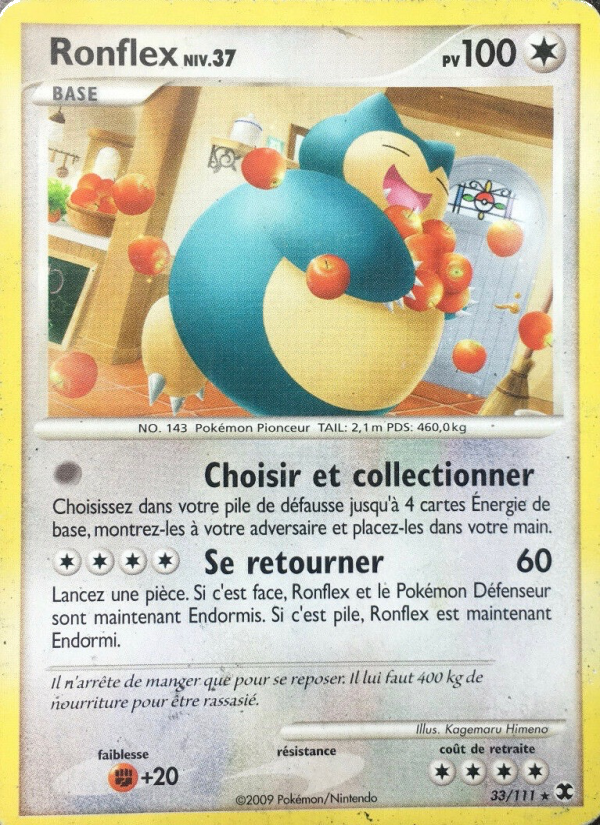 Ronflex Niv. 37 card