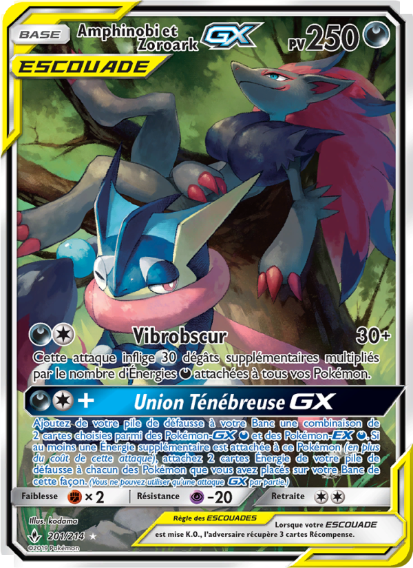 Amphinobi et Zoroark GX card