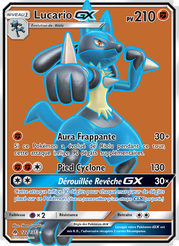 Lucario GX card