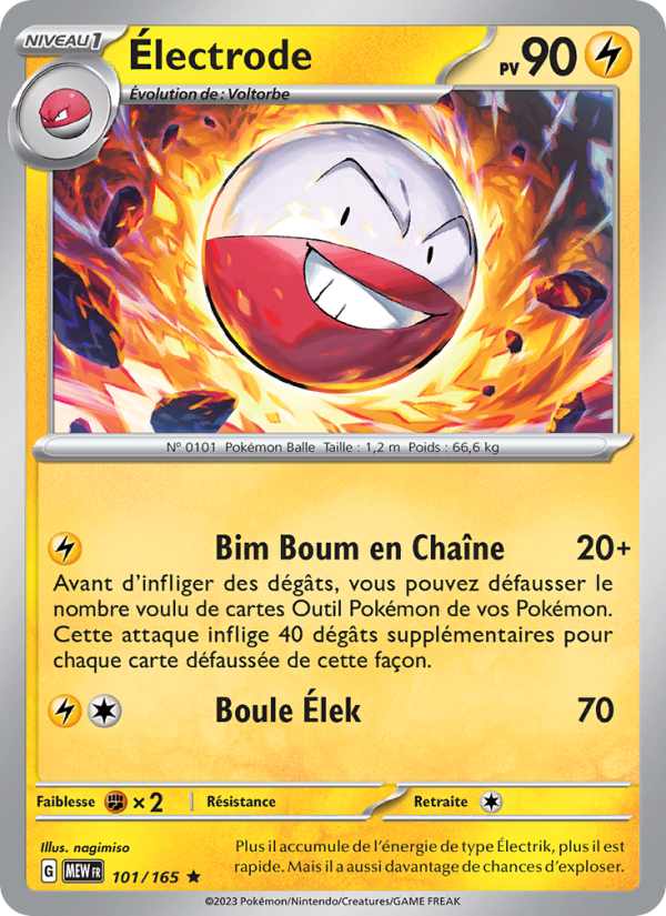 Électrode card