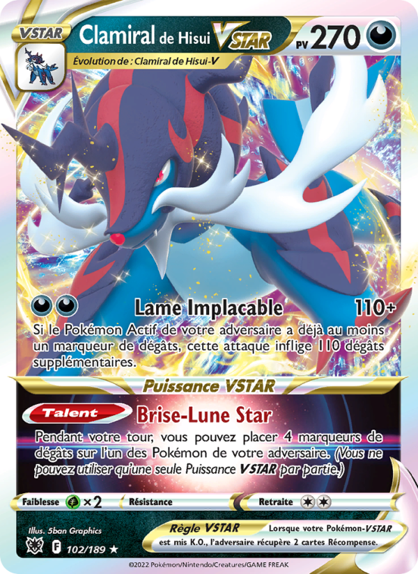 Clamiral de Hisui VSTAR card