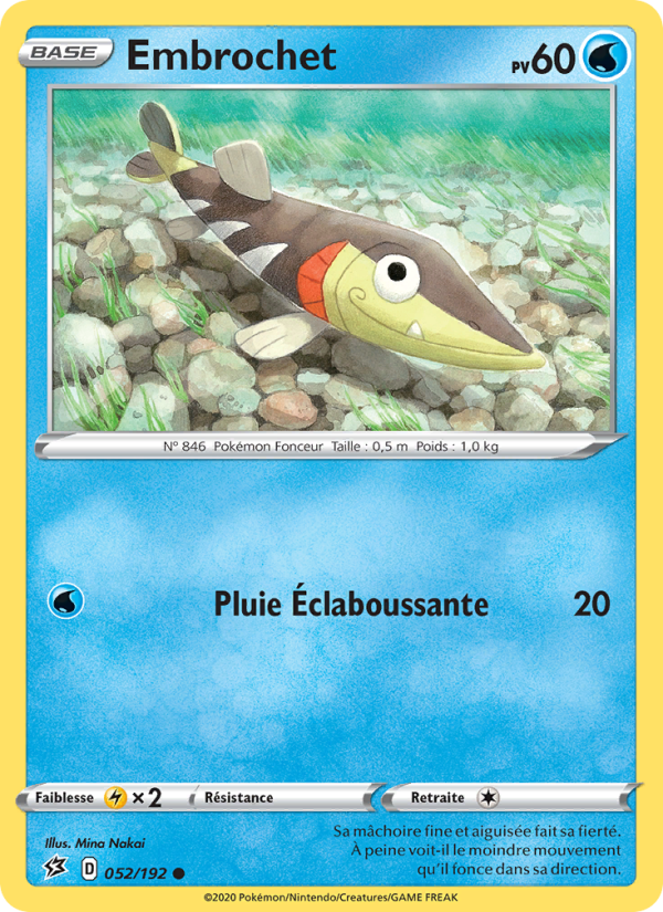 Embrochet card