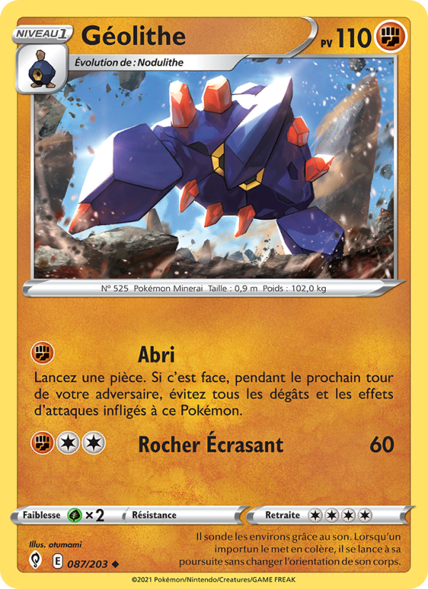 Géolithe card